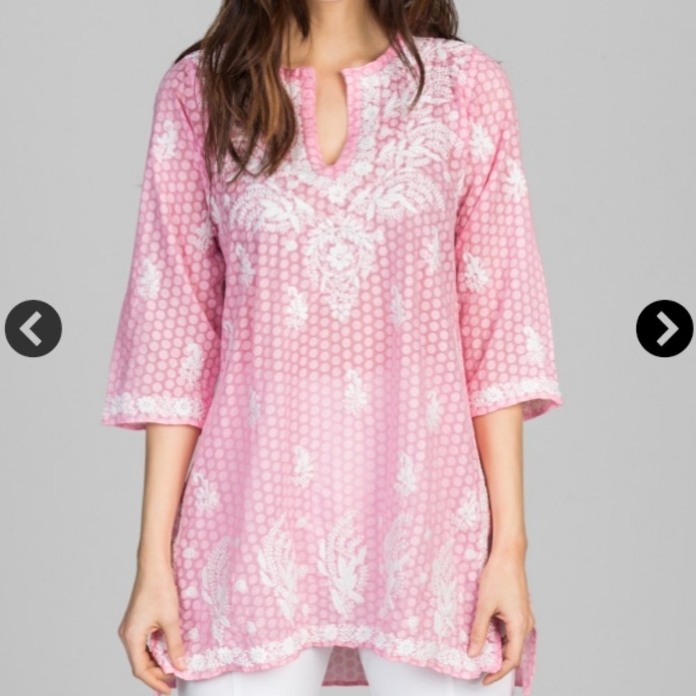 AMAYA MELISSA PINK‎ COTTON TUNIC